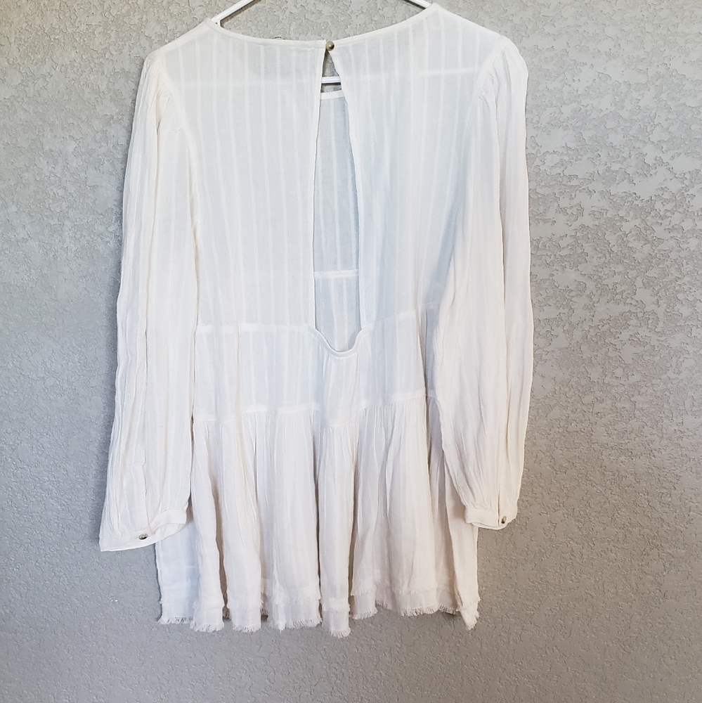 American Eagle outfitters long sleeve open back boho blouse size M. - Picture 5 of 7